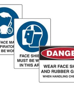 Face Protections Signs