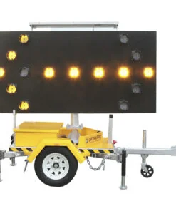 Arrow Board Trailer – Solar Powered LED Traffic Sign