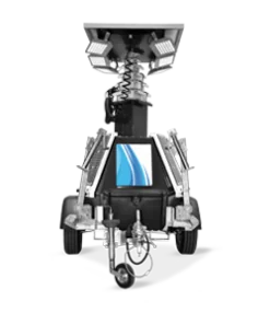 LED Light Tower Trailer – Solar Powered Mobile Worksite Light