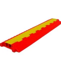 2 Channel PU - Heavy Duty Orange Cable Protector