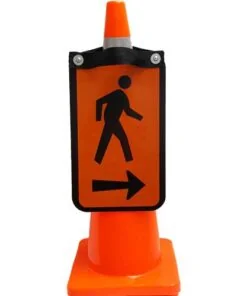 Cone mounted Pedestrian (Left or Right) arrow