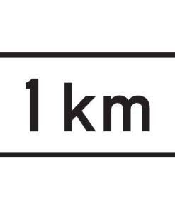 Road workers 1km ahead supplementary alternative - Level 1