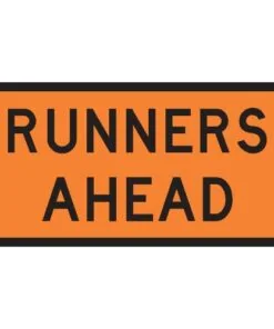 Runners Ahead Sign - Level 1