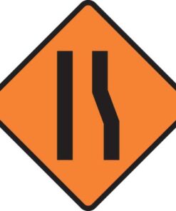 Lane Narrows Right Sign - Level 2