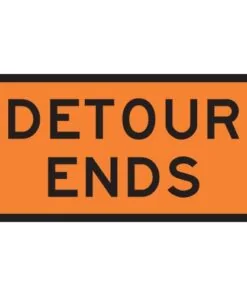 Detours Ends Sign - Level 2
