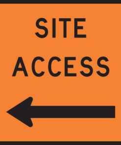 Site Access Left Sign - Level 1