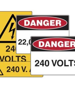 Voltage Rating Sign