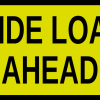 wide load ahead sign
